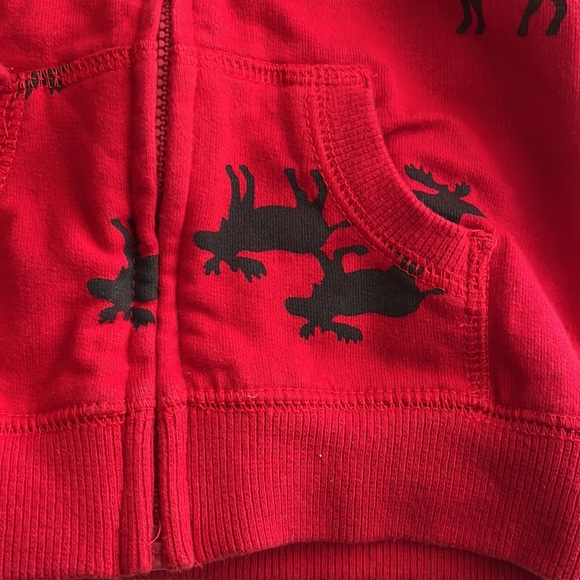 Carters hooded red with moose jacket 12m - Picture 2 of 6